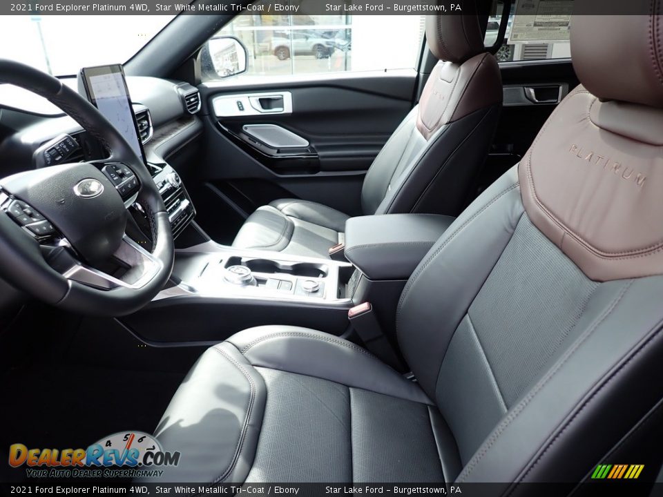 2021 Ford Explorer Platinum 4WD Star White Metallic Tri-Coat / Ebony Photo #10