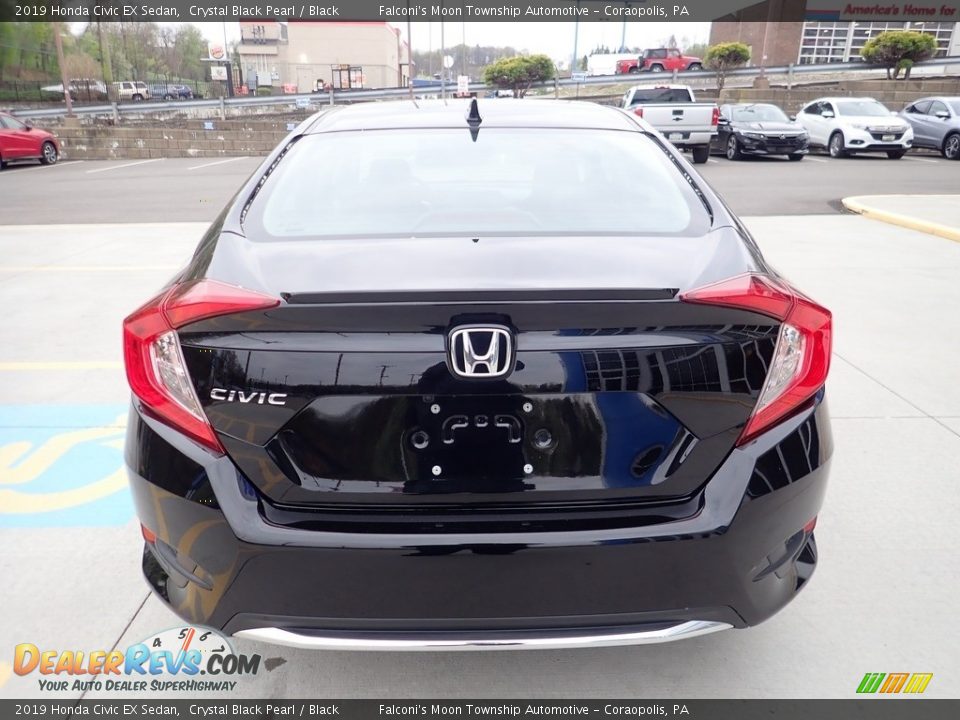 2019 Honda Civic EX Sedan Crystal Black Pearl / Black Photo #3