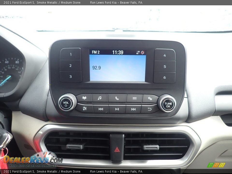 2021 Ford EcoSport S Smoke Metallic / Medium Stone Photo #18