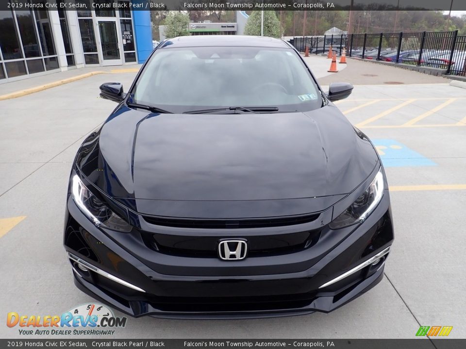 2019 Honda Civic EX Sedan Crystal Black Pearl / Black Photo #8