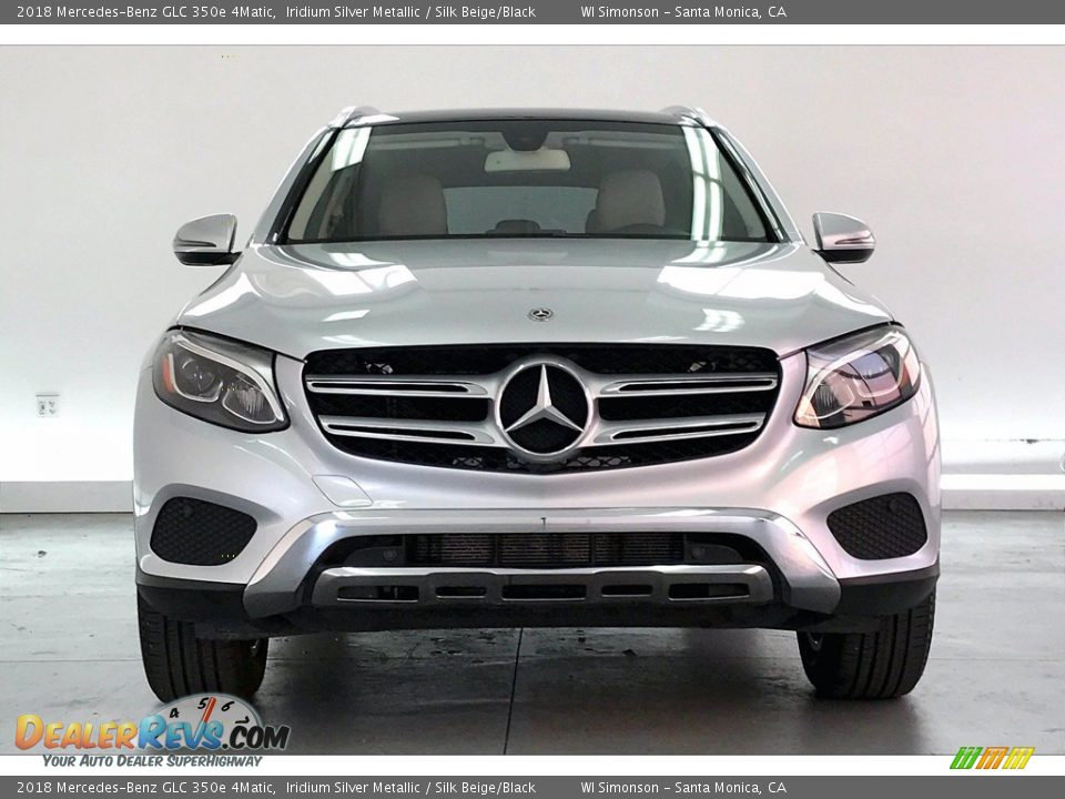 2018 Mercedes-Benz GLC 350e 4Matic Iridium Silver Metallic / Silk Beige/Black Photo #2