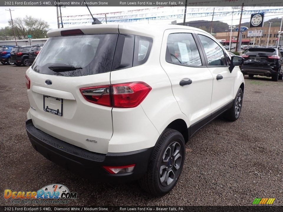 2021 Ford EcoSport S 4WD Diamond White / Medium Stone Photo #2