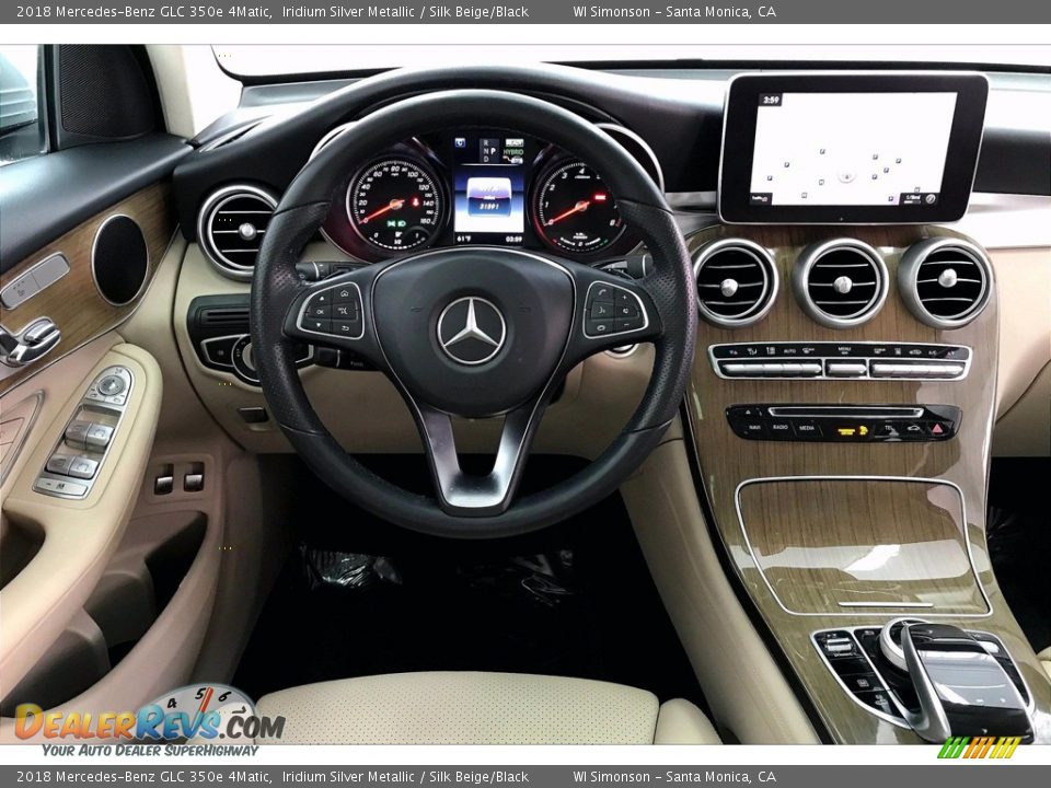 2018 Mercedes-Benz GLC 350e 4Matic Iridium Silver Metallic / Silk Beige/Black Photo #4