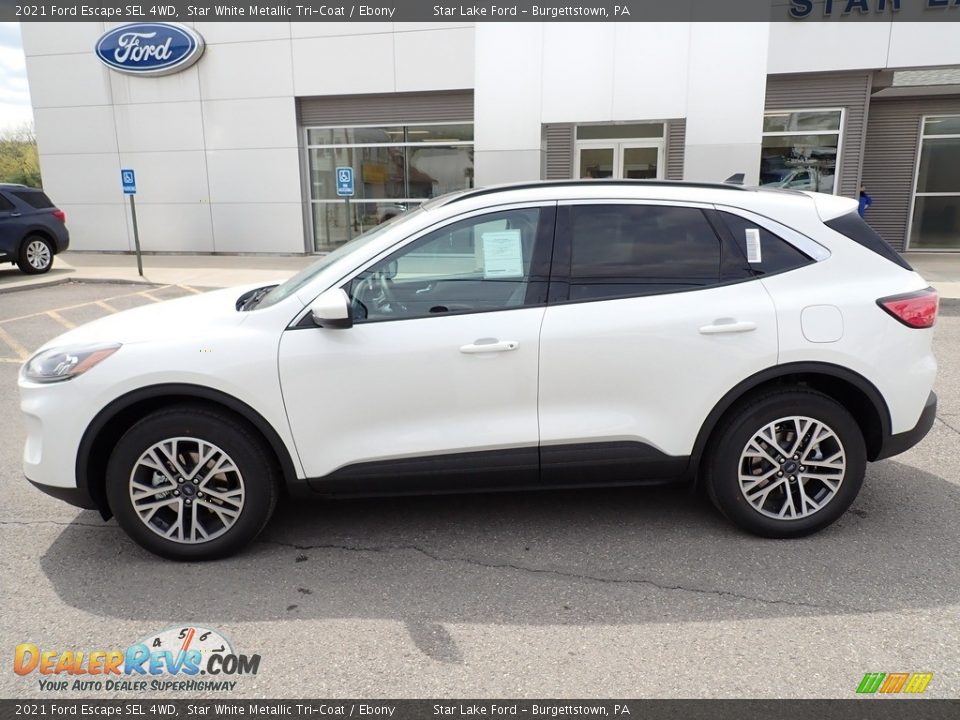 2021 Ford Escape SEL 4WD Star White Metallic Tri-Coat / Ebony Photo #2