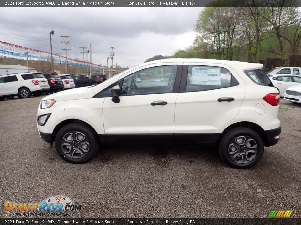 Diamond White 2021 Ford EcoSport S 4WD Photo #6