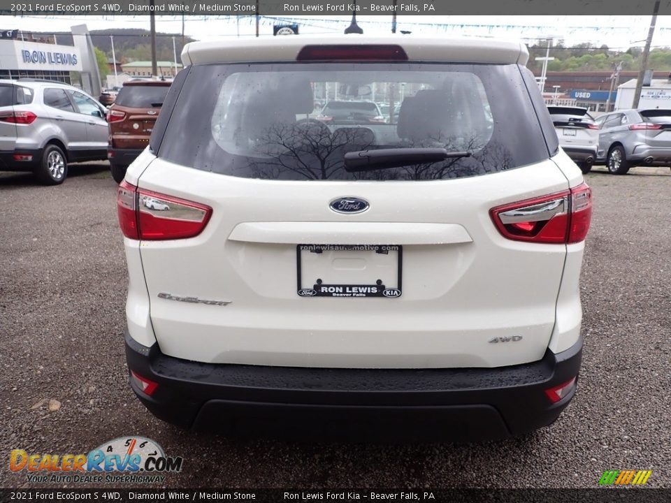 2021 Ford EcoSport S 4WD Diamond White / Medium Stone Photo #8