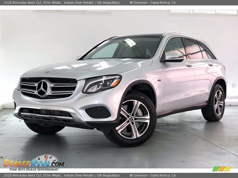 2018 Mercedes-Benz GLC 350e 4Matic Iridium Silver Metallic / Silk Beige/Black Photo #12