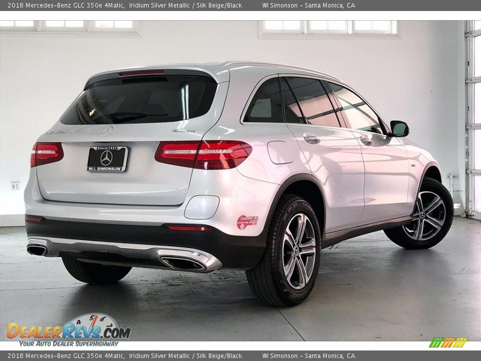 2018 Mercedes-Benz GLC 350e 4Matic Iridium Silver Metallic / Silk Beige/Black Photo #13