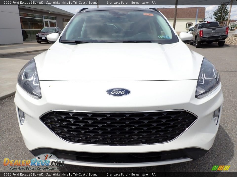 2021 Ford Escape SEL 4WD Star White Metallic Tri-Coat / Ebony Photo #9