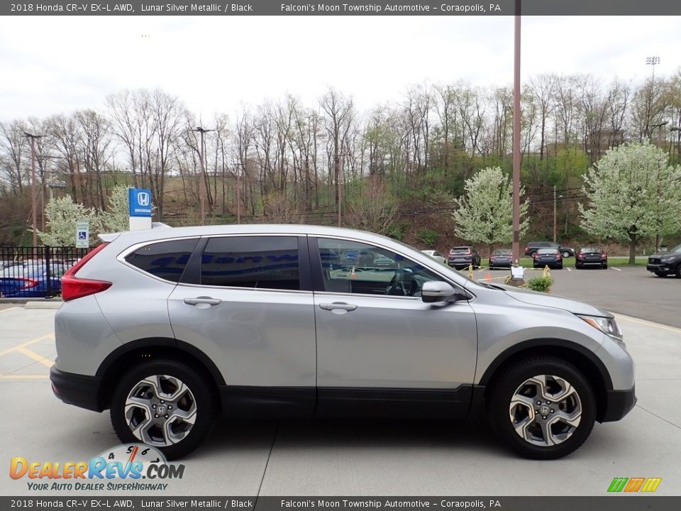 2018 Honda CR-V EX-L AWD Lunar Silver Metallic / Black Photo #6