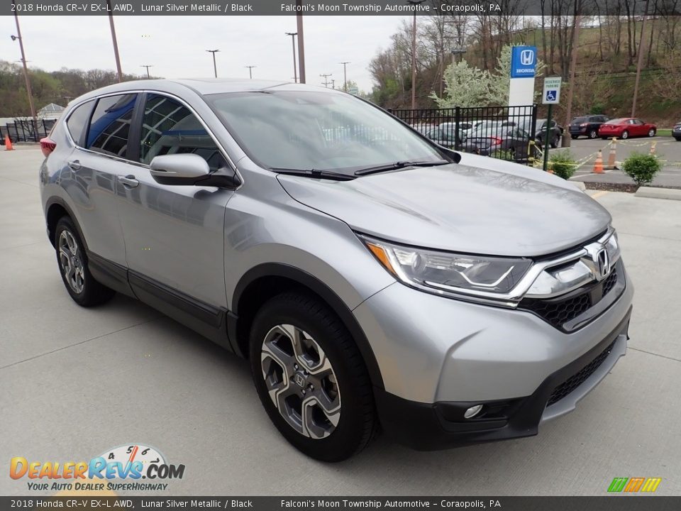 2018 Honda CR-V EX-L AWD Lunar Silver Metallic / Black Photo #7