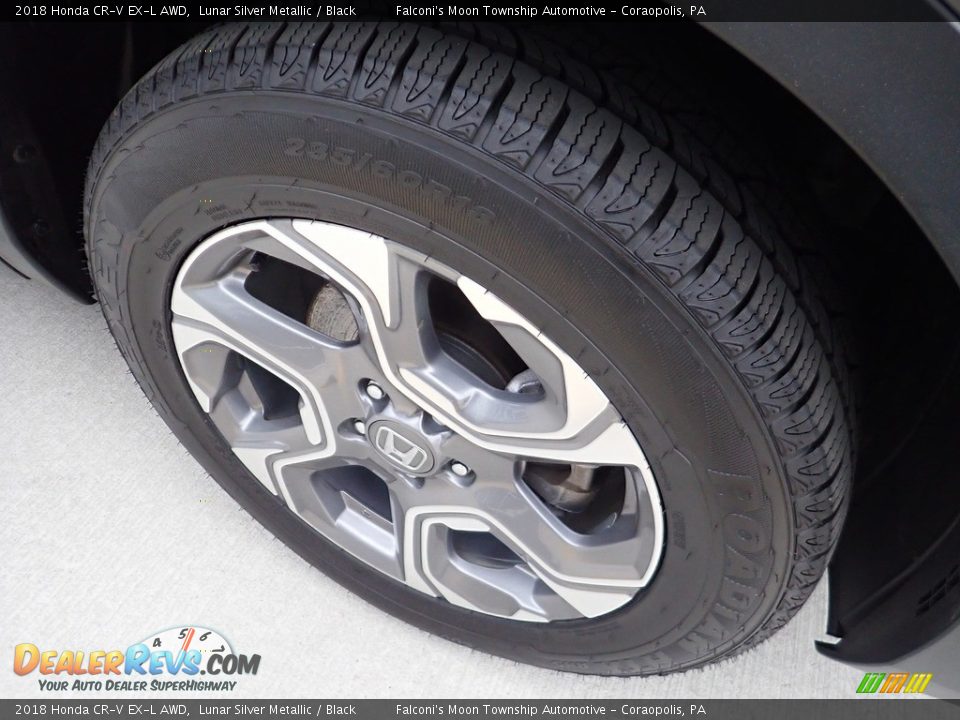 2018 Honda CR-V EX-L AWD Lunar Silver Metallic / Black Photo #10
