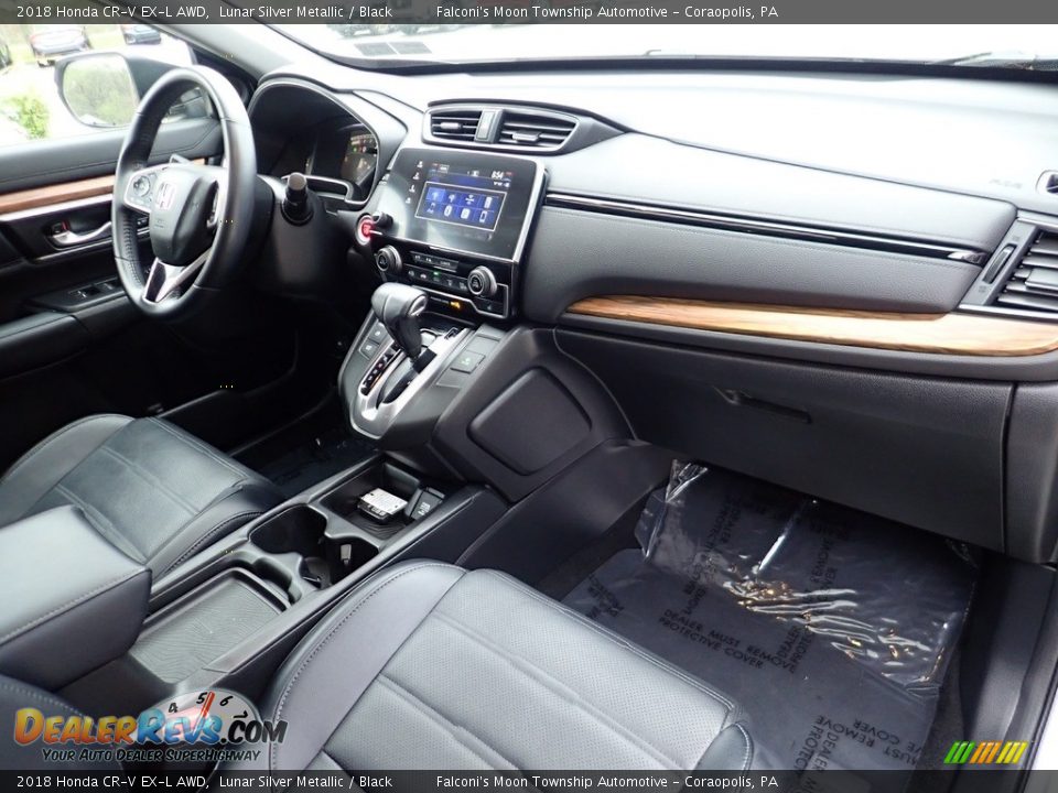 2018 Honda CR-V EX-L AWD Lunar Silver Metallic / Black Photo #12