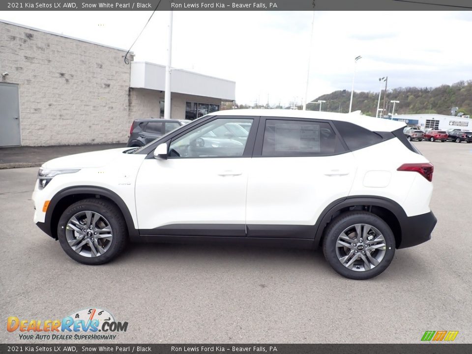 2021 Kia Seltos LX AWD Snow White Pearl / Black Photo #6