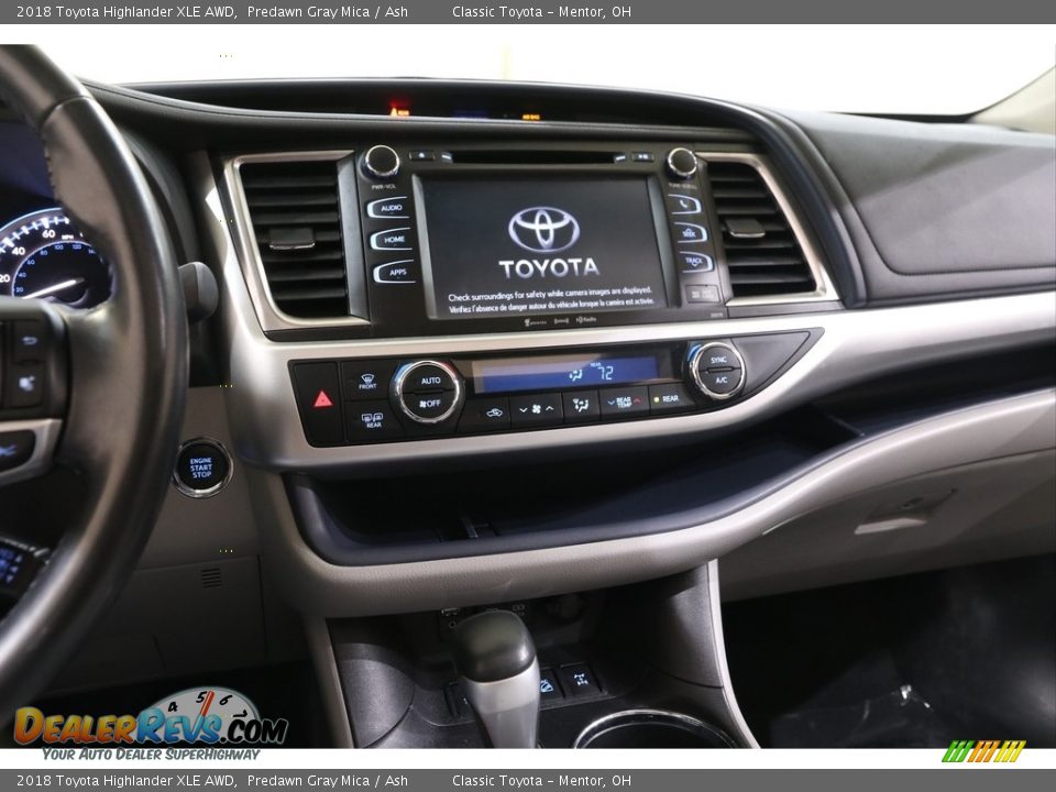 2018 Toyota Highlander XLE AWD Predawn Gray Mica / Ash Photo #9
