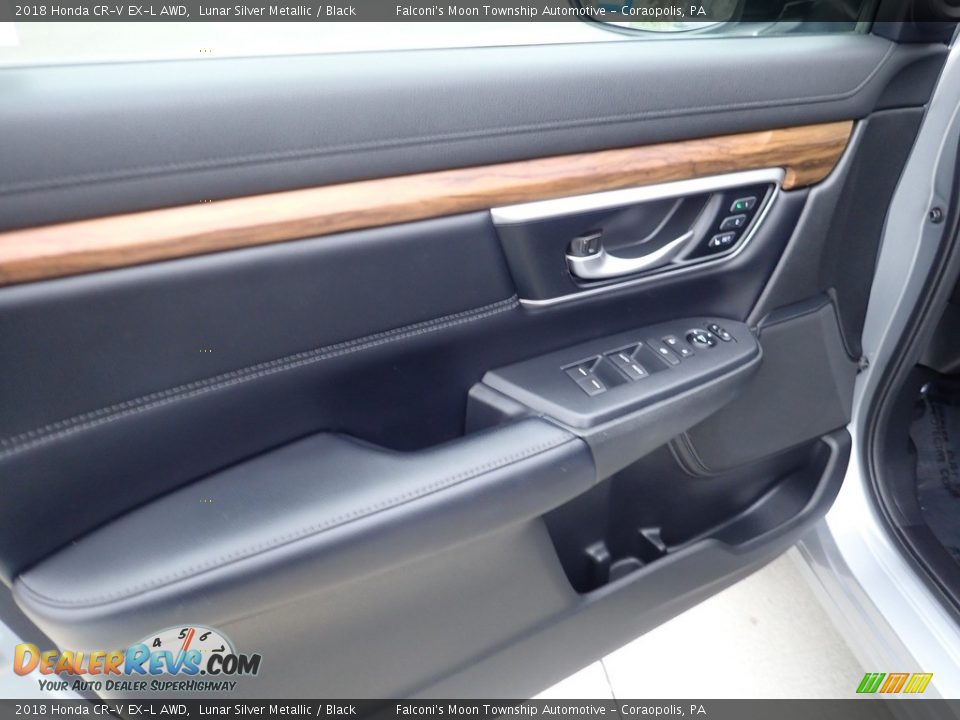 2018 Honda CR-V EX-L AWD Lunar Silver Metallic / Black Photo #19