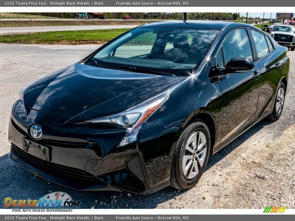 2016 Toyota Prius Four Midnight Black Metallic / Black Photo #8