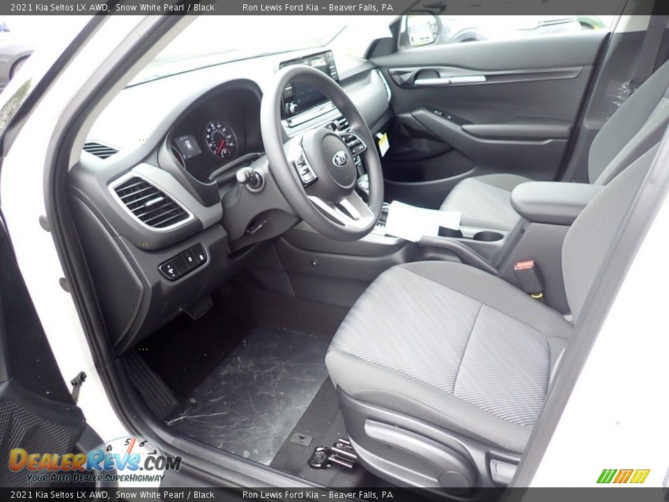 2021 Kia Seltos LX AWD Snow White Pearl / Black Photo #13
