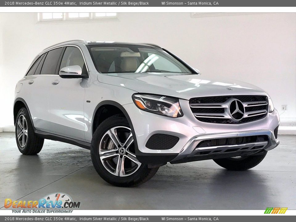 2018 Mercedes-Benz GLC 350e 4Matic Iridium Silver Metallic / Silk Beige/Black Photo #34