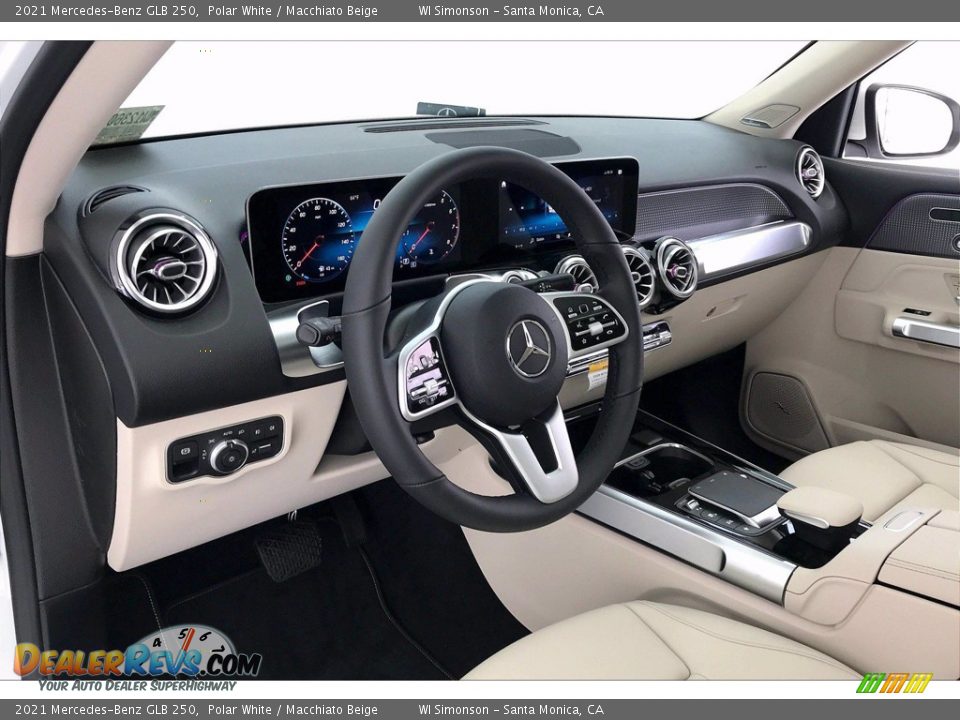 2021 Mercedes-Benz GLB 250 Polar White / Macchiato Beige Photo #4