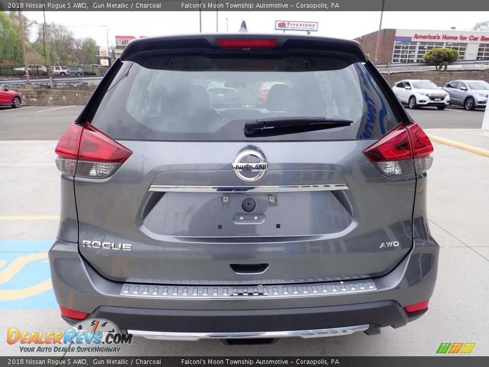 2018 Nissan Rogue S AWD Gun Metallic / Charcoal Photo #3