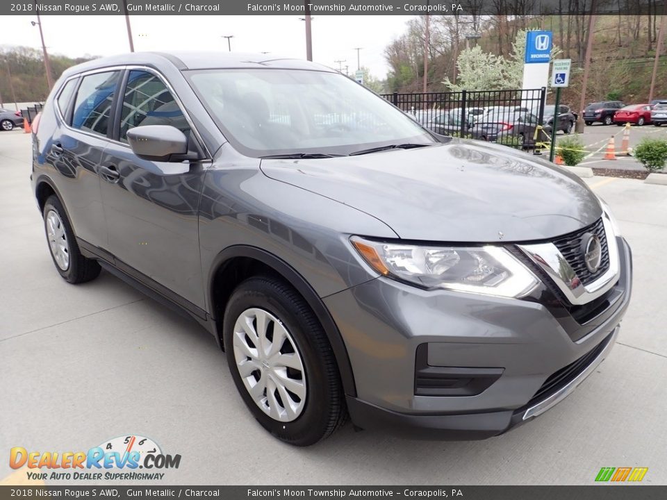 2018 Nissan Rogue S AWD Gun Metallic / Charcoal Photo #7