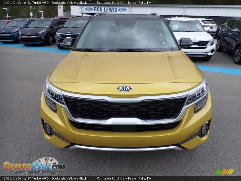 2021 Kia Seltos SX Turbo AWD Starbright Yellow / Black Photo #4