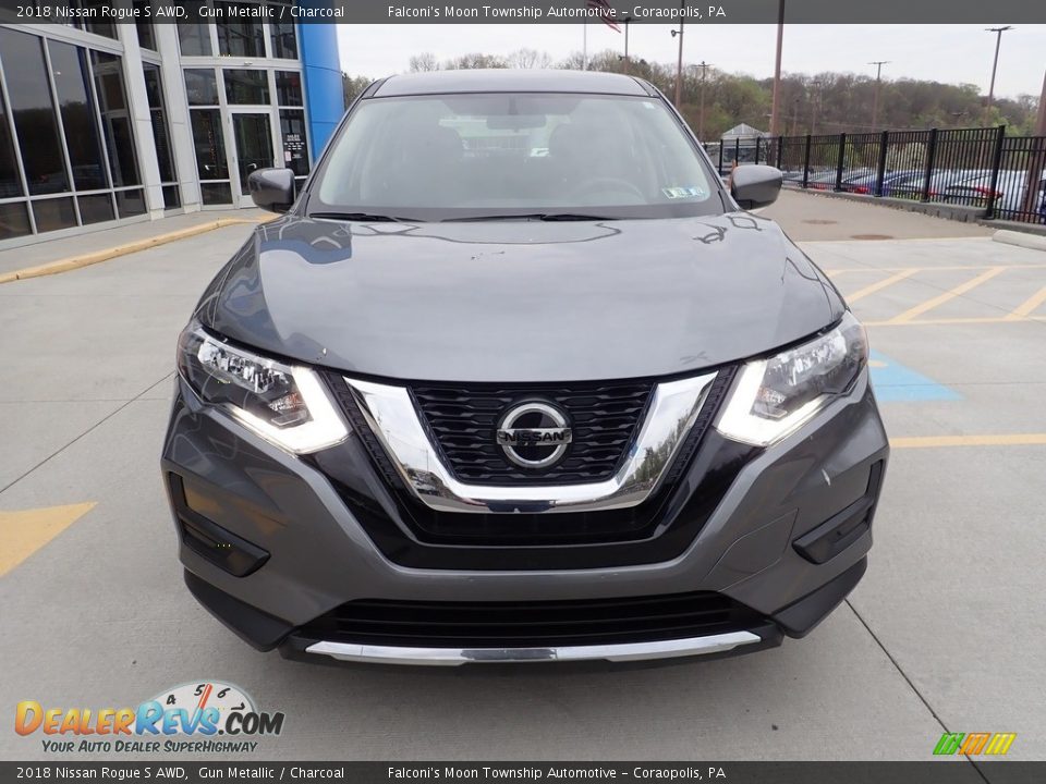 2018 Nissan Rogue S AWD Gun Metallic / Charcoal Photo #8