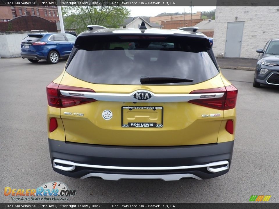 2021 Kia Seltos SX Turbo AWD Starbright Yellow / Black Photo #8
