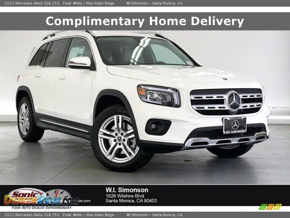 2021 Mercedes-Benz GLB 250 Polar White / Macchiato Beige Photo #1