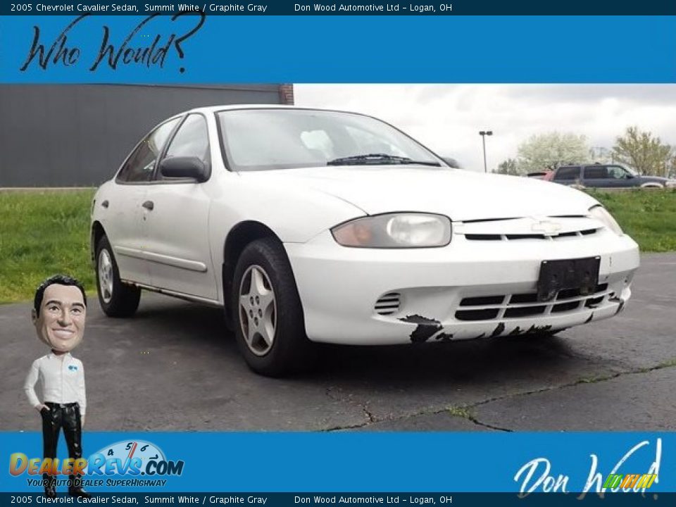 2005 Chevrolet Cavalier Sedan Summit White / Graphite Gray Photo #1
