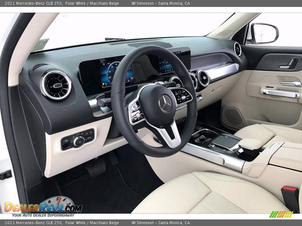 2021 Mercedes-Benz GLB 250 Polar White / Macchiato Beige Photo #4