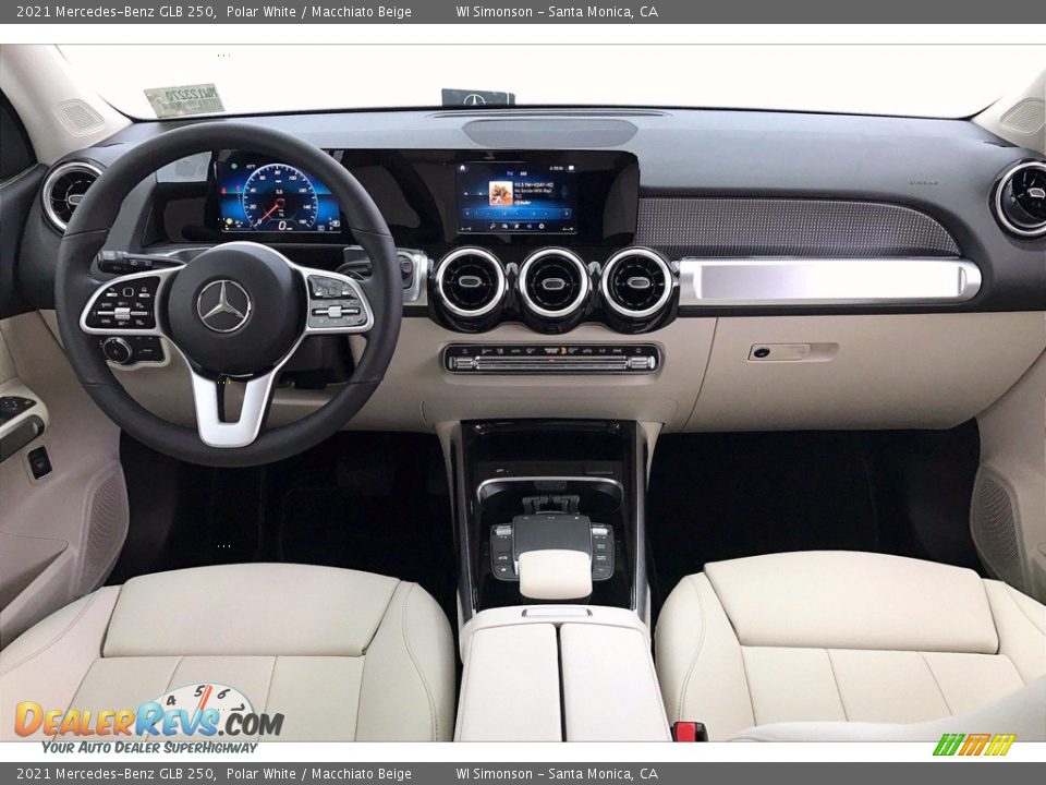 2021 Mercedes-Benz GLB 250 Polar White / Macchiato Beige Photo #6