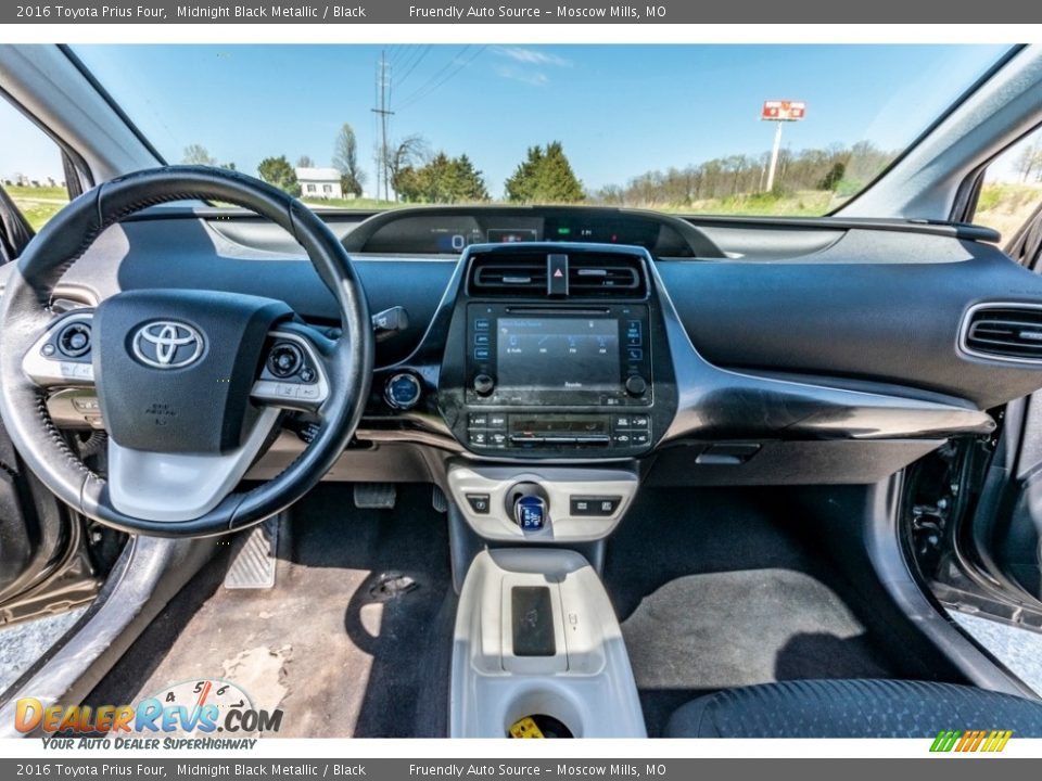 2016 Toyota Prius Four Midnight Black Metallic / Black Photo #30