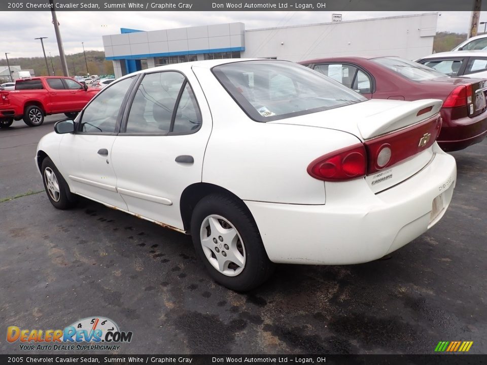 2005 Chevrolet Cavalier Sedan Summit White / Graphite Gray Photo #10