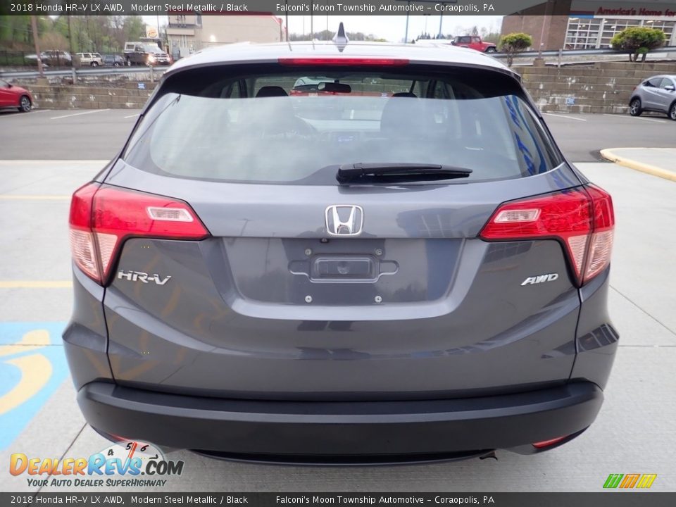 2018 Honda HR-V LX AWD Modern Steel Metallic / Black Photo #3