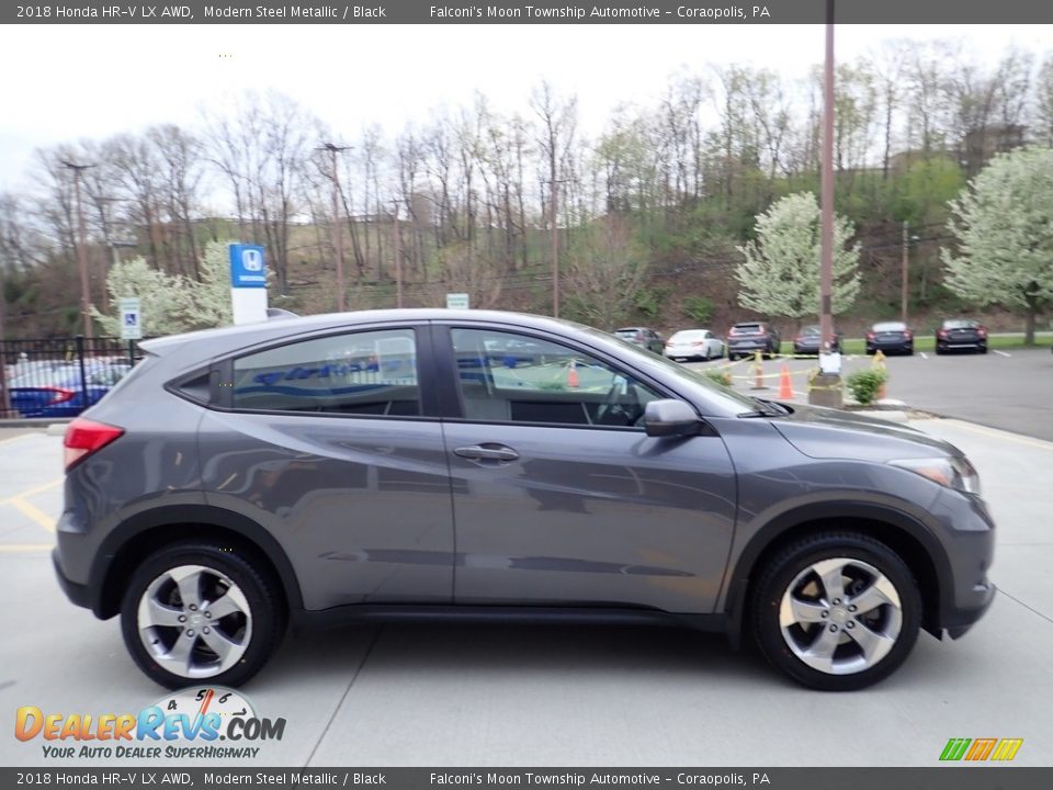 2018 Honda HR-V LX AWD Modern Steel Metallic / Black Photo #6