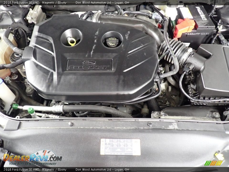 2018 Ford Fusion SE AWD 2.0 Liter Turbocharged DOHC 16-Valve EcoBoost 4 Cylinder Engine Photo #8
