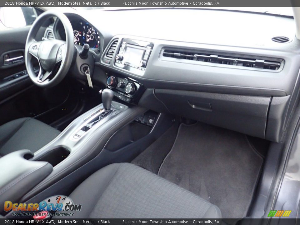 2018 Honda HR-V LX AWD Modern Steel Metallic / Black Photo #12