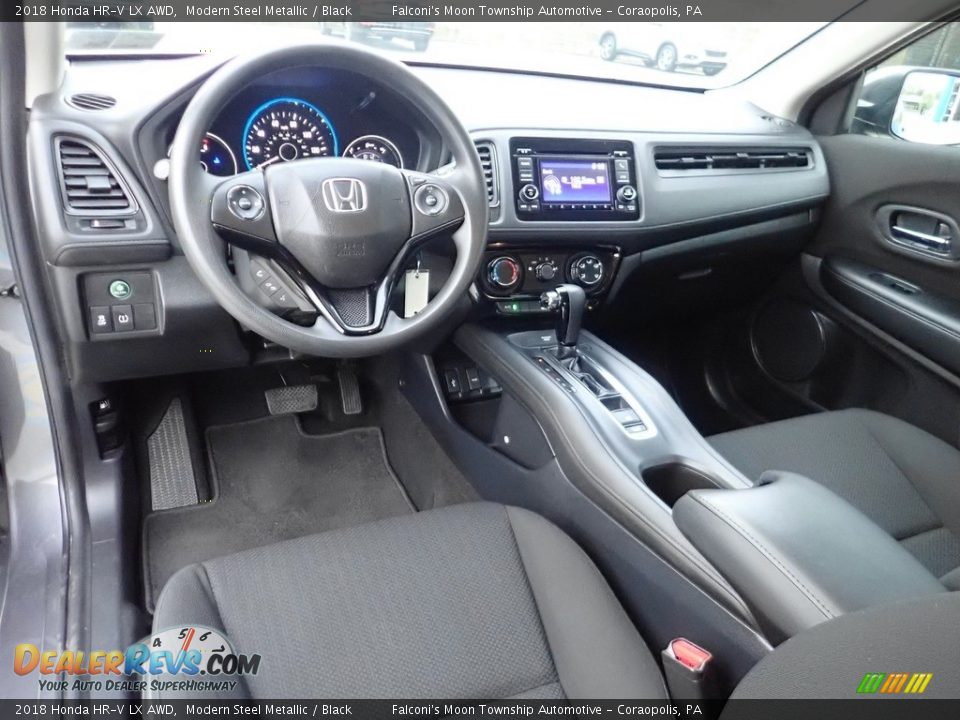 2018 Honda HR-V LX AWD Modern Steel Metallic / Black Photo #17