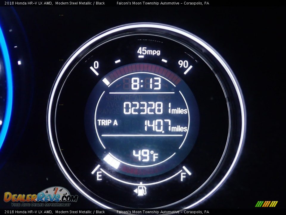 2018 Honda HR-V LX AWD Modern Steel Metallic / Black Photo #24