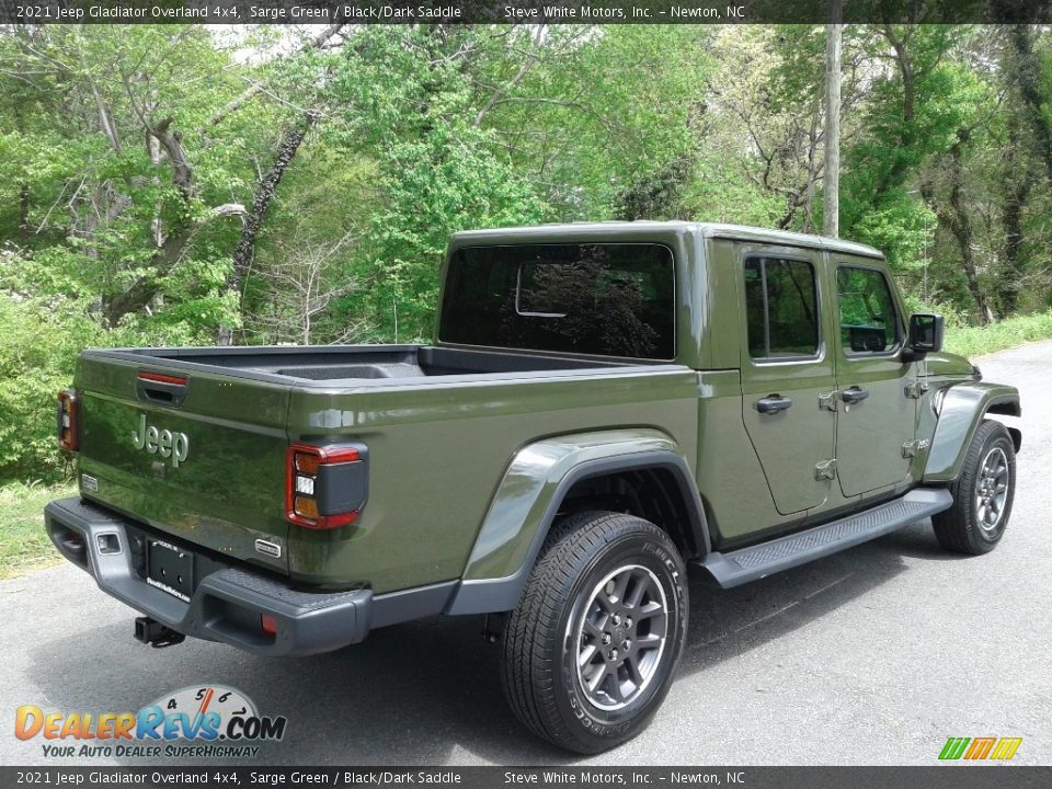 2021 Jeep Gladiator Overland 4x4 Sarge Green / Black/Dark Saddle Photo #6