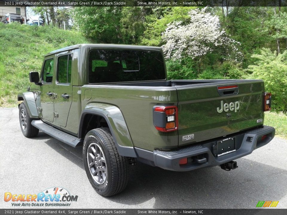 2021 Jeep Gladiator Overland 4x4 Sarge Green / Black/Dark Saddle Photo #9