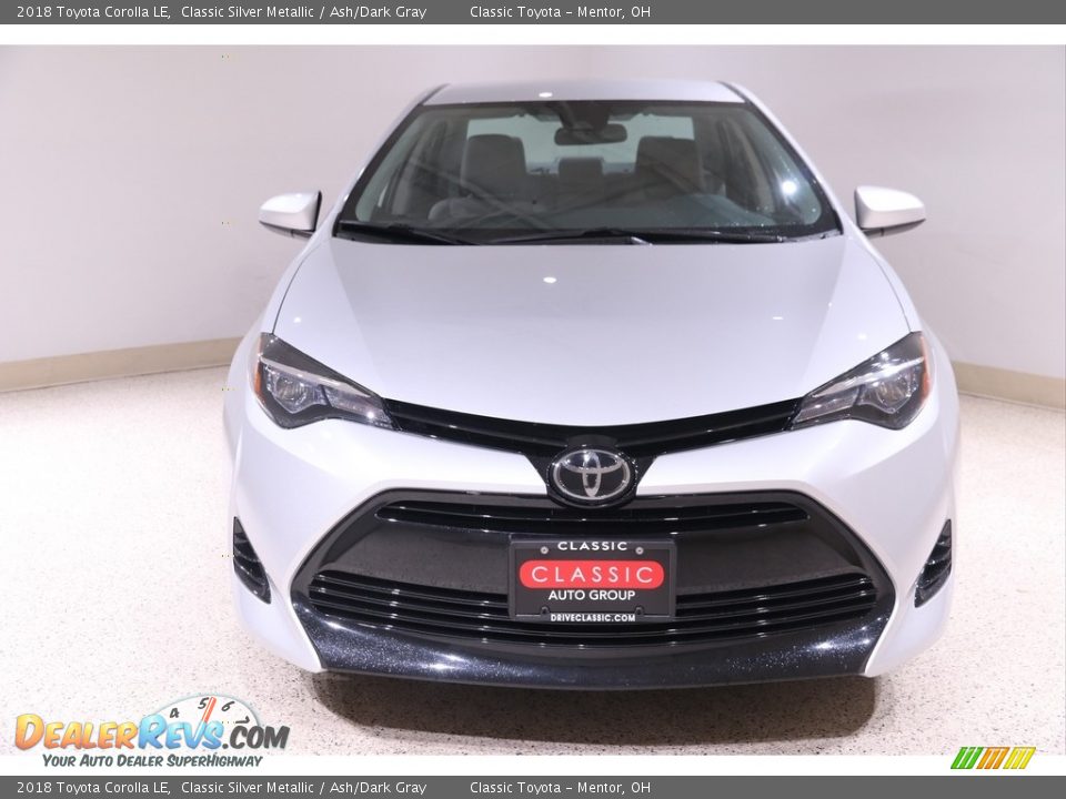 2018 Toyota Corolla LE Classic Silver Metallic / Ash/Dark Gray Photo #2