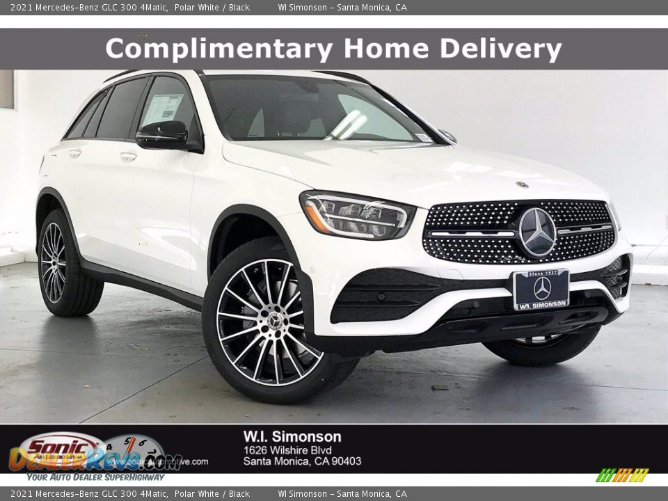 2021 Mercedes-Benz GLC 300 4Matic Polar White / Black Photo #1