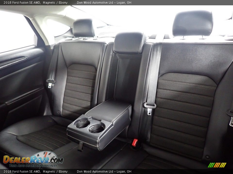 Rear Seat of 2018 Ford Fusion SE AWD Photo #32