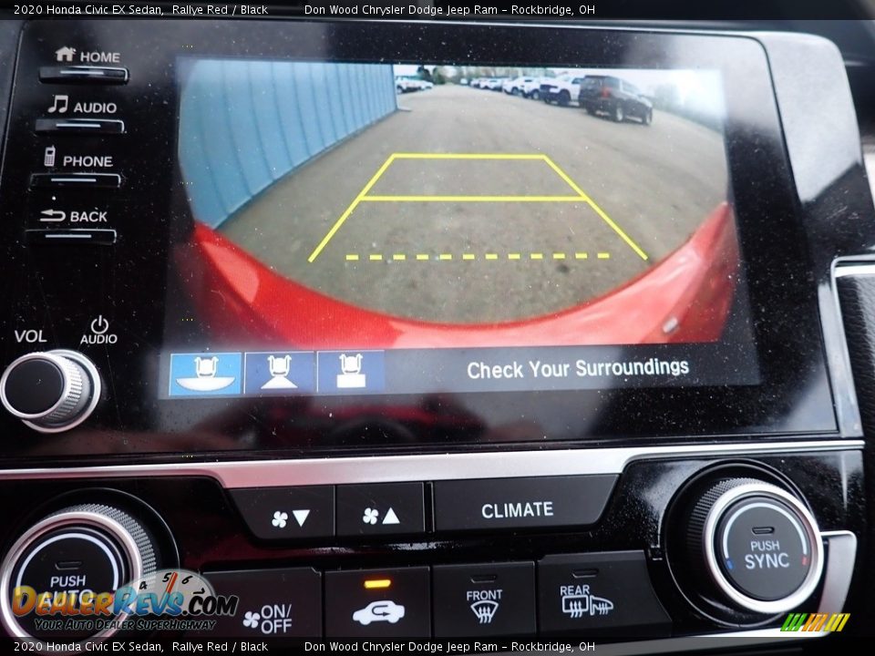 2020 Honda Civic EX Sedan Rallye Red / Black Photo #3