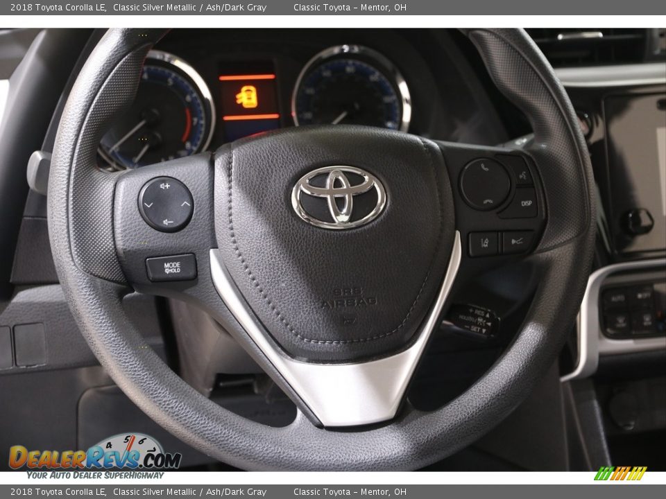 2018 Toyota Corolla LE Classic Silver Metallic / Ash/Dark Gray Photo #7