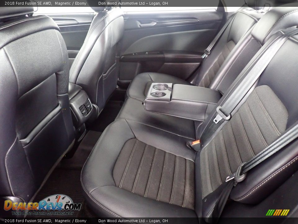 Rear Seat of 2018 Ford Fusion SE AWD Photo #34