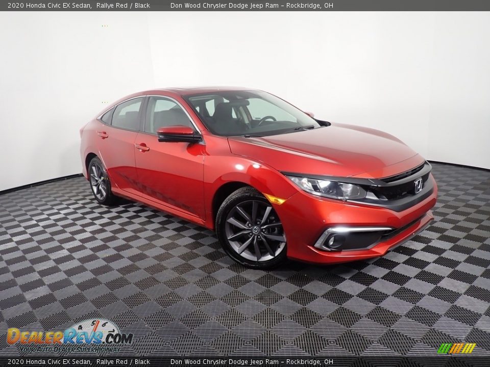 2020 Honda Civic EX Sedan Rallye Red / Black Photo #4